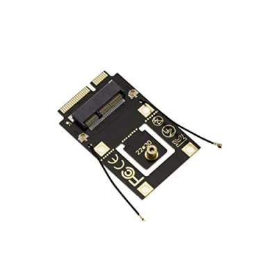Immagine di KALEA INFORMATIQUE M2 E A Adattatore Key to miniPCIe per il montaggio di una scheda M.2 2230 WiFi Bluetooth su uno slot Mini PCIe.