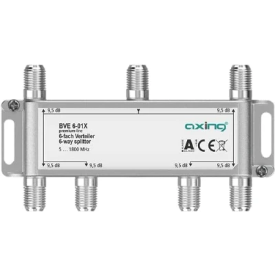 Immagine di Axing BVE 6 01X Distributore a vie 9,5 dB 5 1800 MHz TV Data Internet, via cavo
