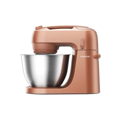 Immagine di Kenwood Go KZM35.000RD Robot da cucina salvaspazio con ciotola 4 litri, gancio K, scopa per palloncini, impastare, paraspruzzi e misurino, alloggiamento in metallo maniglia, 800 W,