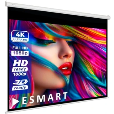 Immagine di ESMART Economia EXR Schermo di rollo manuale 217 cm Immagine 200 x 150 (98&quot;) Formato 4:3 per proiezione proiettore home cinema tende a rullo LCD LED