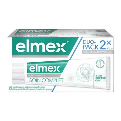 Immagine di Elmex Cura completa Dentifricio Sensitive Plus Confezione da 2 x 75 ml