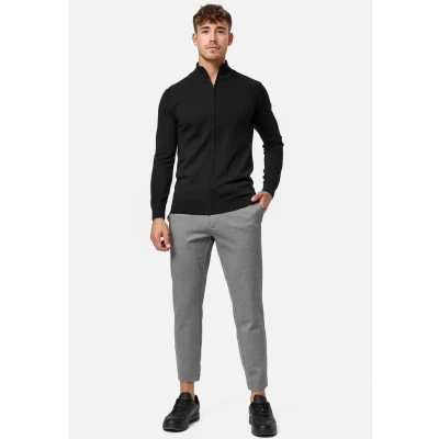 Immagine di Indicode Jeans LAU Felpa con zip, Uomo, Taglia: Small, Black