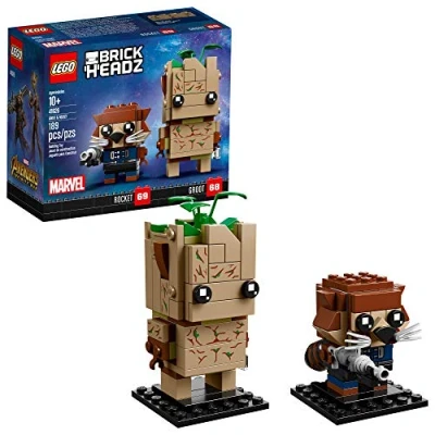 Immagine di LEGO BrickHeadz Groot &amp; Rocket Building Kit, Multicolor