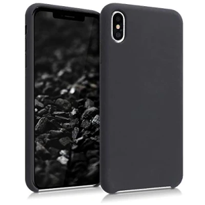 Immagine di kwmobile Cover per Apple iPhone XS Max Custodia Back Case Smartphone in Silicone TPU Protezione Gommata nero matt