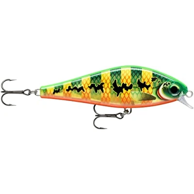 Immagine di Rapala Esca da Pesca Artificiale Spinning Super Shadow Rap di Simulazione per Acqua Dolce con Labbro d&#039;Immersione Profondità Nuoto 0.9 1.2m 11cm/38g Prodotta in Estonia Peacock