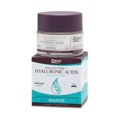 Immagine di Ardaraz Crema Viso Acido Ialuronico ad alto e basso peso molecolare Poliglutammico. Antirughe Idratante che dona volume ed elasticità, con effetto rimpolpante. 50 ml