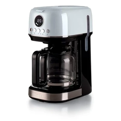Immagine di Ariete 1396 Macchina da Caffè con filtro Moderna, americano, Capacità fino a 15 tazze, Base riscaldante, Display LCD, Filtri estraibili e lavabili, Bianco