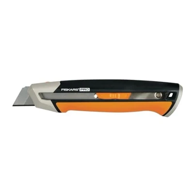 Immagine di Fiskars Taglierino, Lunghezza 19,4 cm, Include lama (25mm), Acciaio inossidabile/Plastica, Nero/Arancione, CarbonMax, 1027228