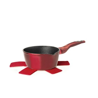 Immagine di Excelsa Phoenix Casseruola Antiaderente 16 Cm, Alluminio, Rosso