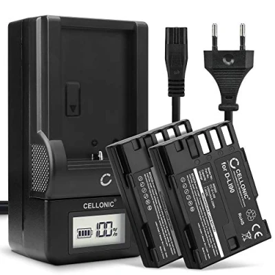 Immagine di CELLONIC® 2X Batteria D Li90 Compatibile con Pentax 645D 645Z K 01 1 II 3 5 IIs 7 1250mAh + Caricabatterie BC90 di Ricambio, pila Caricatore