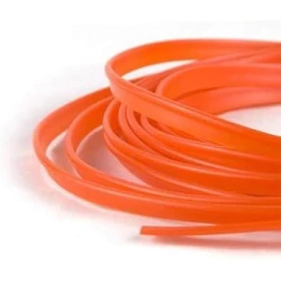 Immagine di MASO Nastro 5M per modanature di interni auto, adesivo e universale, in ABS, striscia 3D, colore arancione, con strumento l’applicazione