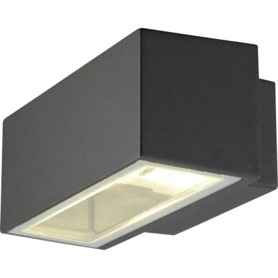 Immagine di SLV BOX UP/DOWN 232485 Lampada da parete per esterno R7s Antracite
