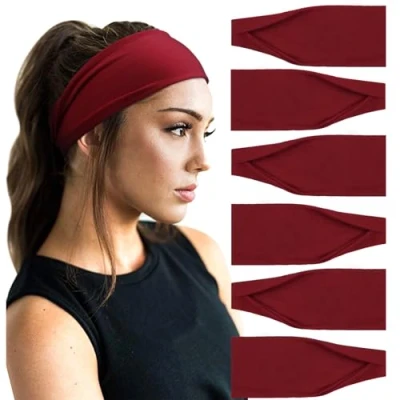 Immagine di DRESHOW Fasce per Capelli Yoga In Esecuzione Elastico Cerchietti Turbante Fascia Accessori Donna Ragazze