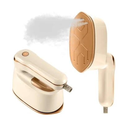 Immagine di 2 IN 1 Ferro da Stiro Verticale, Potente Stiratore Verticale per i Viaggi, Riscaldamento rapido, 3 Livelli di Vapore uscita, a Pieghevole viaggi Casa e ufficio
