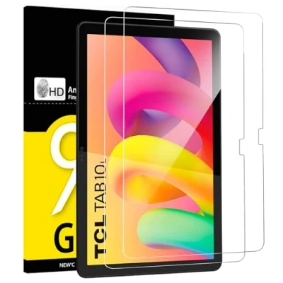 Immagine di NEW&#039;C 2 Pezzi, Pellicola Prottetiva per TCL Tab 10L, Vetro Temperato, Senza Bolle, Durezza 9H, 0,33mm Ultra Trasparente, Resistente