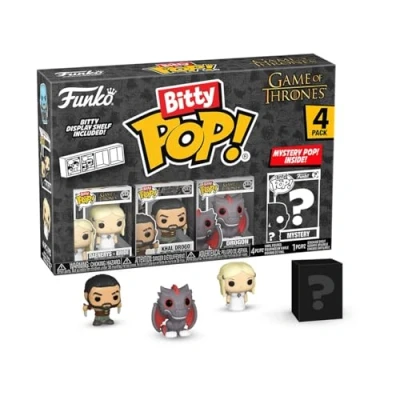 Immagine di Funko Bitty Pop! GoT Khaleesi 4pkE una Mini Figura Misteriosa a Sorpresa 0.9 Inch (2.2 Cm) Game Of Thrones da Collezione Ripiano Espositivo Impilabile Incluso Idea Regalo TV Fans