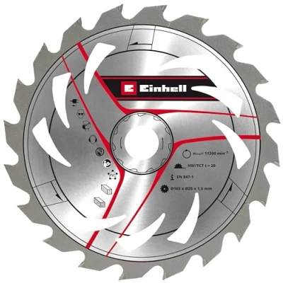 Immagine di kwb Einhell Lama per sega circolare originale, 165 x 20, larghezza di taglio 1,6 mm