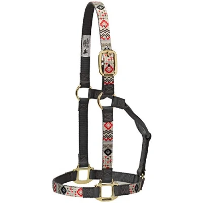 Immagine di Weaver Leather Cavezza in Nylon Regolabile, L, Capestro Unisex, Azteco Cremisi, L Horse