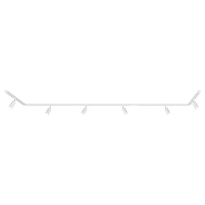 Immagine di BRILONER Set completo di binari, 6x spot GU10 orientabili, forma a U/Z, sistema binari soffitto, binario per faretti, lampada plafoniera, faretto, 4,5 m, bianco