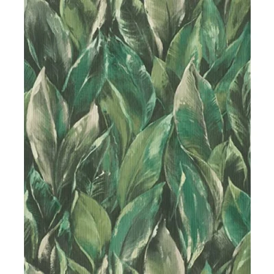Immagine di Rasch Carta da parati 537345 in tessuto non con foglie grandi, 10,05 m x 0,53 (lunghezza larghezza)