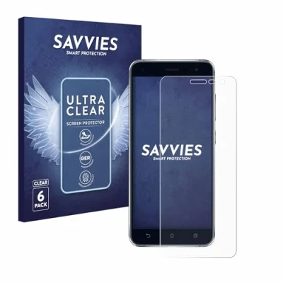 Immagine di savvies (6 Pezzi Pellicola Protettiva per ASUS ZenFone 3 ZE520KL Protezione Schermo Trasparente
