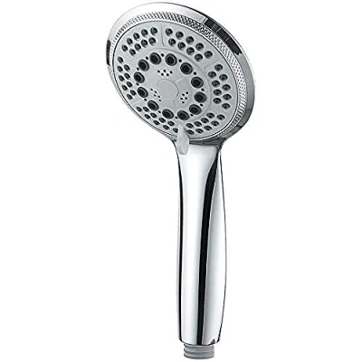 Immagine di GRIFEMA COMPLENTO G804 Manopola Doccia Grande (G1 / 2 pollici, Diametro 100 mm), Soffione con 5 modalità Spray, Argento/Cromo