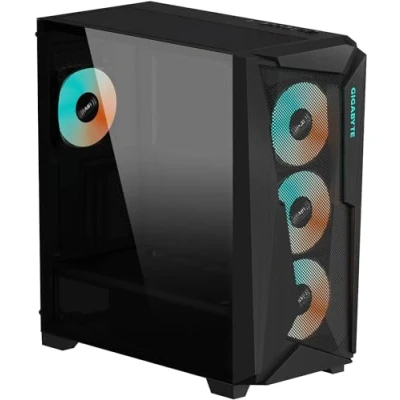 Immagine di Gigabyte C301G V2 Midi Tower PC Case Nero filtro per la polvere, illuminazione integrata