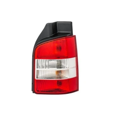 Immagine di HELLA 2SK 008 579 221 Fanale posteriore Dx P21/4W, P21W, PY21W 12 cristallino, Rosso bianco con lampadine portalampada VOLKSWAGEN: Transporter 5