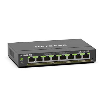 Immagine di NETGEAR Plus Switch 8 port 10/100/1000 GS308EPP 100PES
