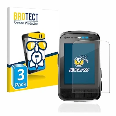 Immagine di brotect Pellicola Protettiva Vetro per Wahoo Elemnt Bolt V2 GPS Protezione Schermo (3 Pezzi) [Durezza Estrema 9H, Chiaro]