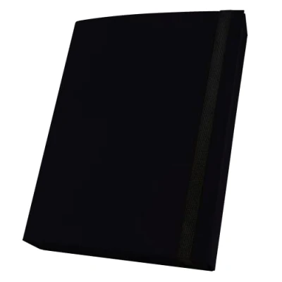 Immagine di Netuno 1x cartellina portadocumenti nero formato A4 dorso 50 mm con elastico cartella porta documenti cartone polypropylene