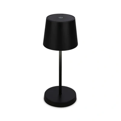 Immagine di BRILONER lampada da tavolo LED senza fili, comodino dimmerabile, scrivania, per esterni e interni, USB C, campeggio, luce bianca calda, nero