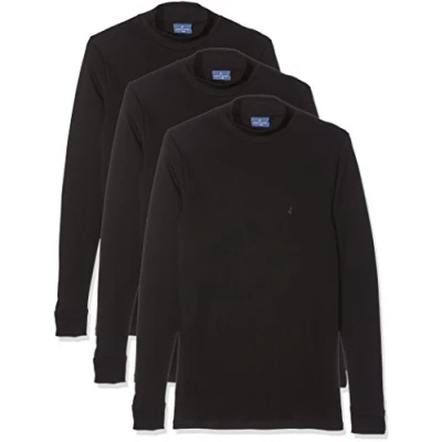 Immagine di Navigare 115 Maglia Intima Lupetto a maniche lunghe, Nero, XX Large (Taglia produttore:7), Pacco da 3, Uomo