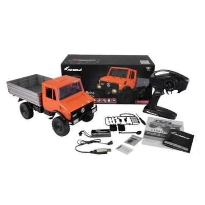 Immagine di Amewi 22630 Unimog Advanced, orange 1:12 Elettrica Camion modello RtR