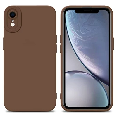 Immagine di Cadorabo Custodia compatibile con Apple iPhone XR in FLUID MARRONE Coperchio protettivo silicone TPU flessibile