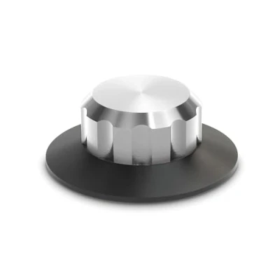 Immagine di Dynavox Morsetto per dischi in vinile alluminio argento VC150