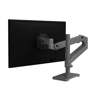 Immagine di Ergotron LX PRO ARM SINGLE DISPLAY TALL POLE darkgrey (Tavolo, 34.02&quot;), Supporto per monitor, Grigio