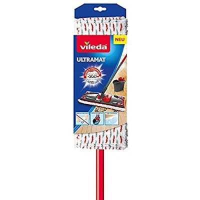 Immagine di Vileda Ultramax Power À Plat 2 En 1 a Scopa Pulizia Piatta, Microfibra, Nero, Unité (Lot de 1)