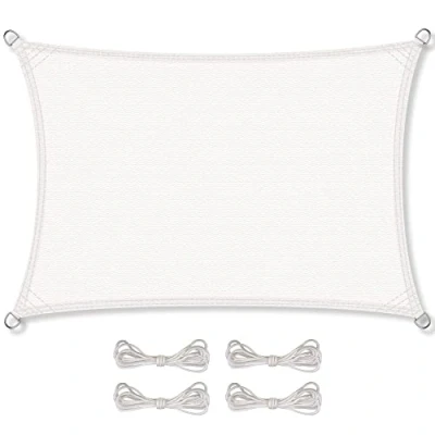 Immagine di CelinaSun tenda parasole a vela giardino balcone HDPE polietilene traspirante rettangolare 2 x 3 m bianco