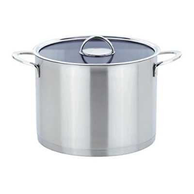 Immagine di GSW 893268 Elegance Tutto Elettrico con Coperchio in Vetro 26 cm/Circa 10,0 Litri, Acciaio Inox, Argento, 40 x 27,5 21,5 cm, 2 unità
