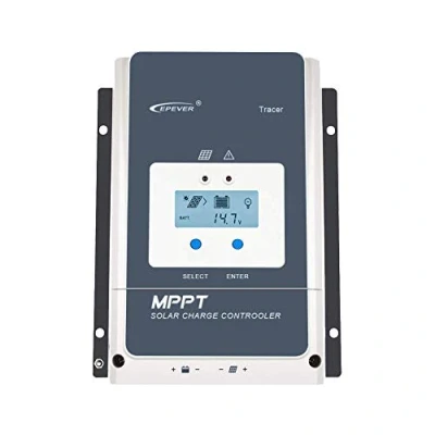 Immagine di EPEVER 50A MPPT Regolatore di Carica Solare 12V/24V/36V/48V con Display LCD, Tensione a Circuito Aperto Fino 150V per Sigillato, GEL, Allagato e Utente Tracer 5415AN