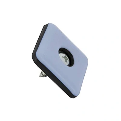 Immagine di Set di 16 feltrini in teflon, da 25 x mm e 5 spessore con viti 3,5 20 rivestimento PTFE, teflon per mobili sedie