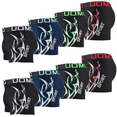 Immagine di L&amp;K Boxer Uomo Set in Diversi Colori Premium Stretch 1105, Pacco da 8 4XL