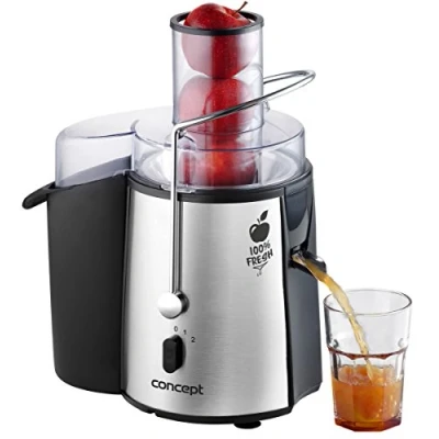 Immagine di Concept Elettrodomestici LO7026 Centrifuga Fresh con Imboccatura, 1000 W, 1.8 Litri, Acciaio Inossidabile, 2 velocità, Argento