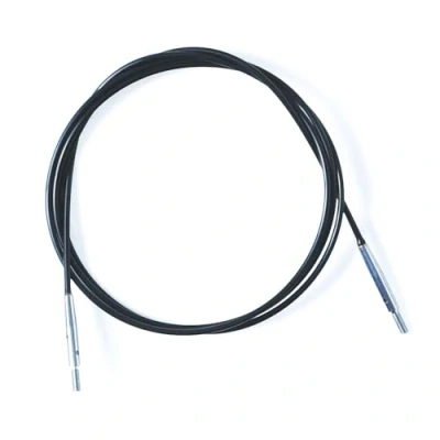 Immagine di KnitPro Acciaio Inox Nero/Argento 360 Cavo Girevole Intercambiabile per Ago da 60cm con Cappucci Terminali e Chiave 1 Set