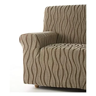 Immagine di Zebra Textil Andromeda Copridivano Elasticizzato, Tessuto, Marrone, 1 Posto