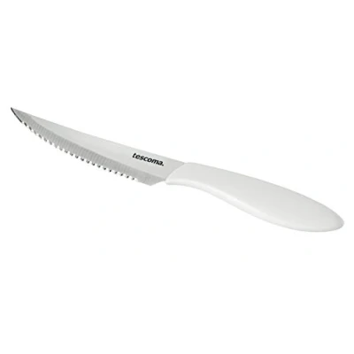 Immagine di Tescoma Presto Coltello Bistecca, 6 Pezzi, Acciaio Inossidabile, Bianco, 12 cm