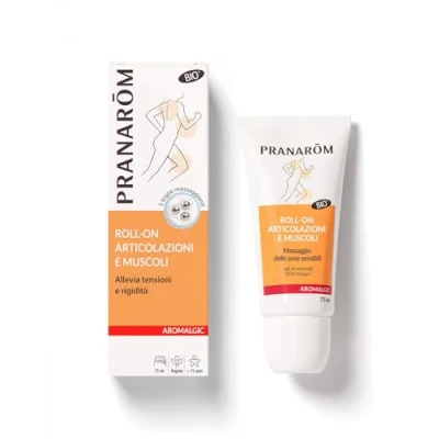 Immagine di PRANARÔM Aromalgic Roll On “Articolazioni e Muscoli Con Oli Essenziali BIO OECT Per alleviare tensioni rigidità 75 ml