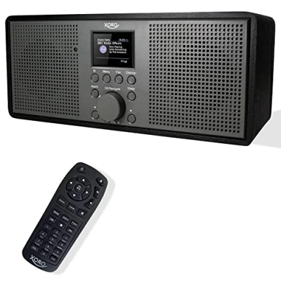 Immagine di Xoro DAB 700 IR Radio Internet WLAN (DAB+, Spotify Connect, BT 4.0, display a colori, 2 vie da 10 Watt, funzione sveglia, 12 V, colore: nero