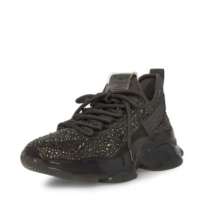 Immagine di Steve Madden Maxima, Scarpe da Ginnastica Donna, Strass Carbone, 37 EU